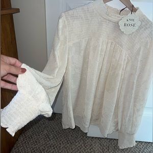 Sheer top, size Large
